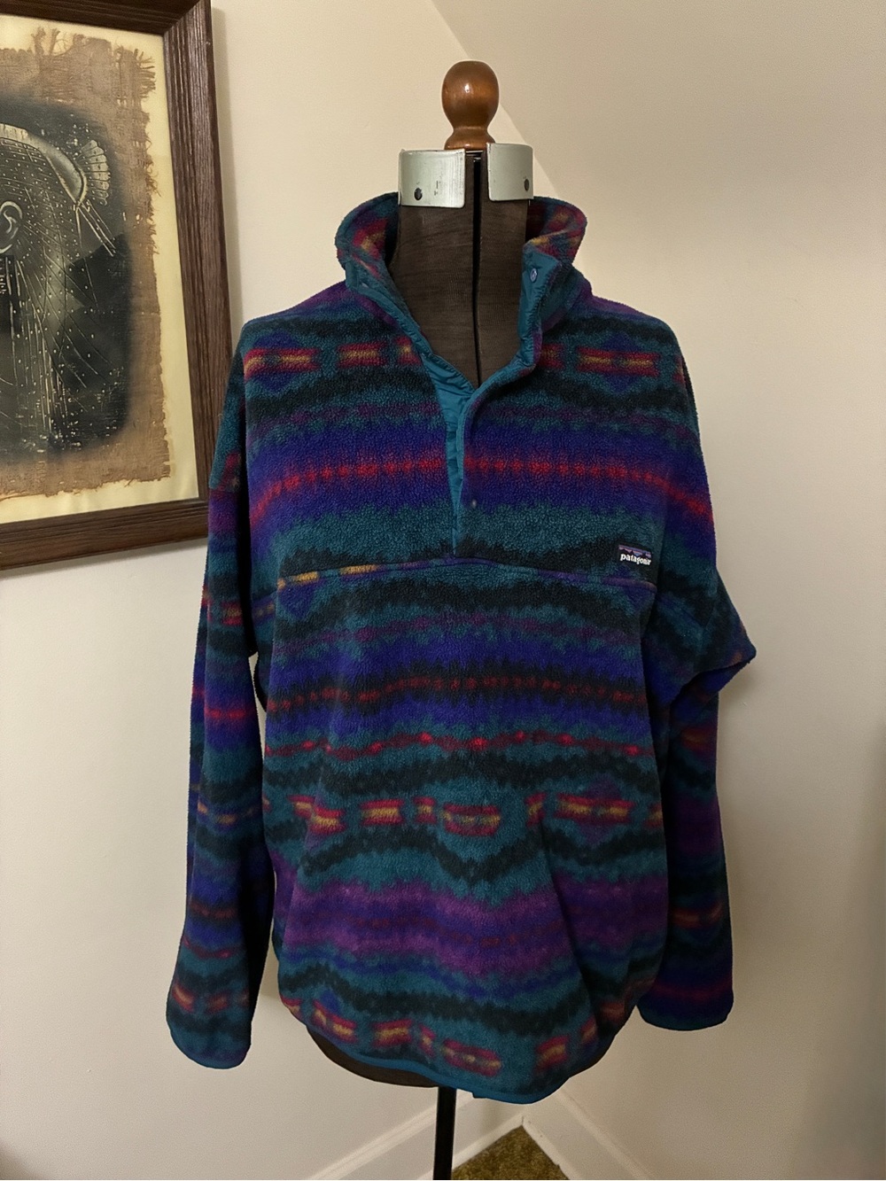 Vintage 1993 Patagonia Sacajawea Bluegrass Synchilla